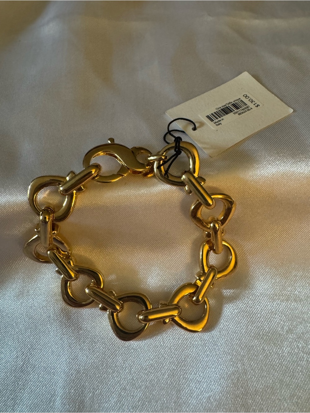 NWT Banana Republic x Aureus + Argent
Chunky Gold Link Chain Bracelet 8”
